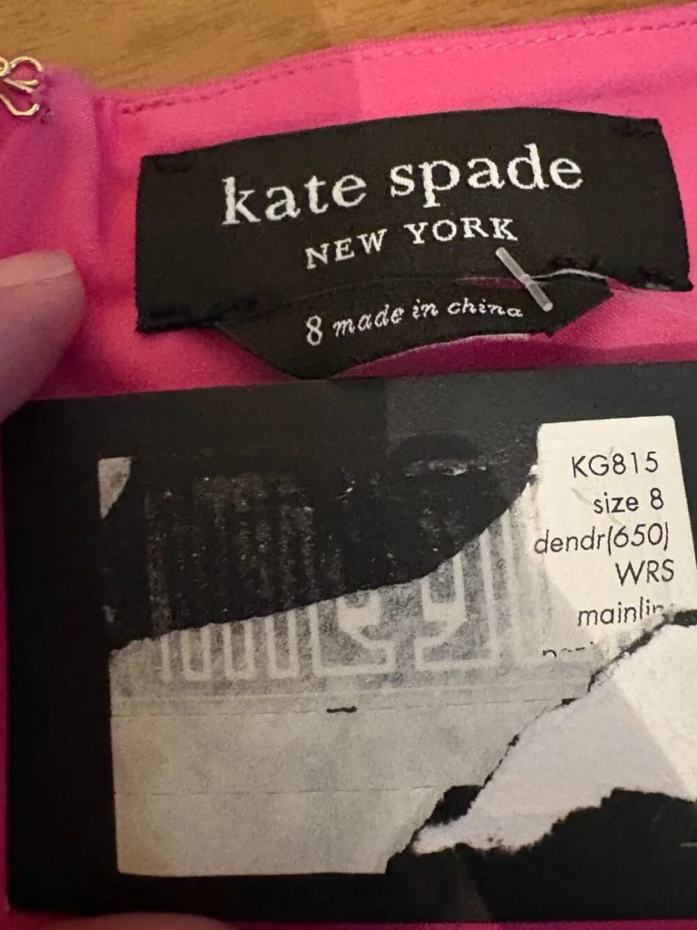 NWT Kate Spade New York Pink V-Neck Ponte Dress. Size 8